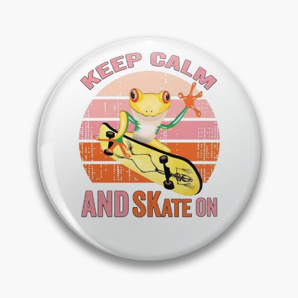 Item preview, Frog On Skateboard Vintage Design Gift idea, Yallow board, Frog On Skateboard T Shirt, Keep Calm And Skate On. designed and sold by KHRO.