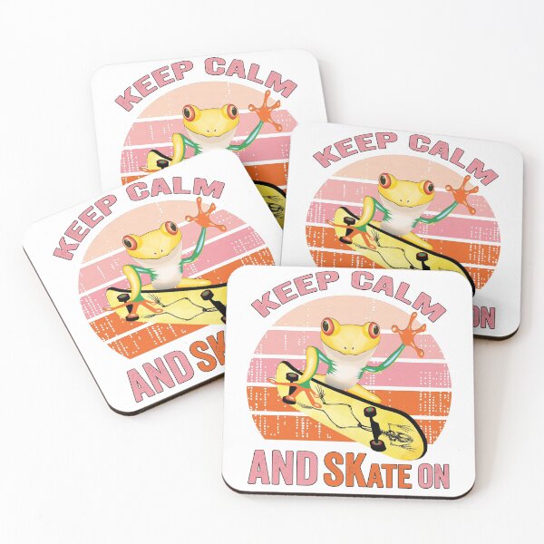 Item preview, Frog On Skateboard Vintage Design Gift idea, Yallow board, Frog On Skateboard T Shirt, Keep Calm And Skate On. designed and sold by KHRO.