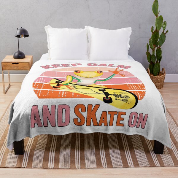 Item preview, Frog On Skateboard Vintage Design Gift idea, Yallow board, Frog On Skateboard T Shirt, Keep Calm And Skate On. designed and sold by KHRO.