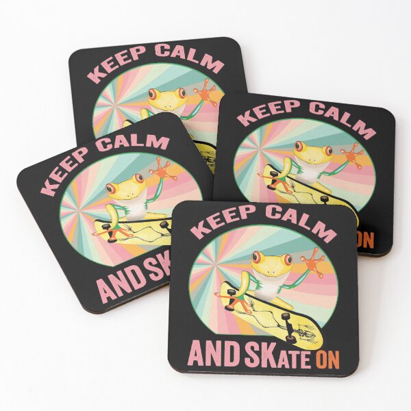 Item preview, Golden Frog On Skateboard Vintage Design Gift idea, Yallow board, Frog On Skateboard T Shirt, Keep Calm And Skate On. designed and sold by KHRO.