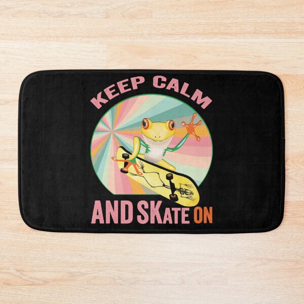 Item preview, Golden Frog On Skateboard Vintage Design Gift idea, Yallow board, Frog On Skateboard T Shirt, Keep Calm And Skate On. designed and sold by KHRO.