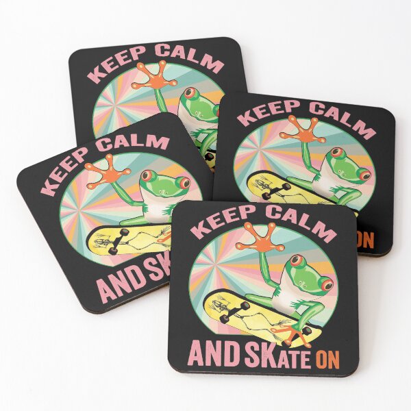 Item preview, Frog On Skateboard Vintage Design Gift idea, Yallow board, Frog On Skateboard T Shirt, Keep Calm And Skate On. designed and sold by KHRO.