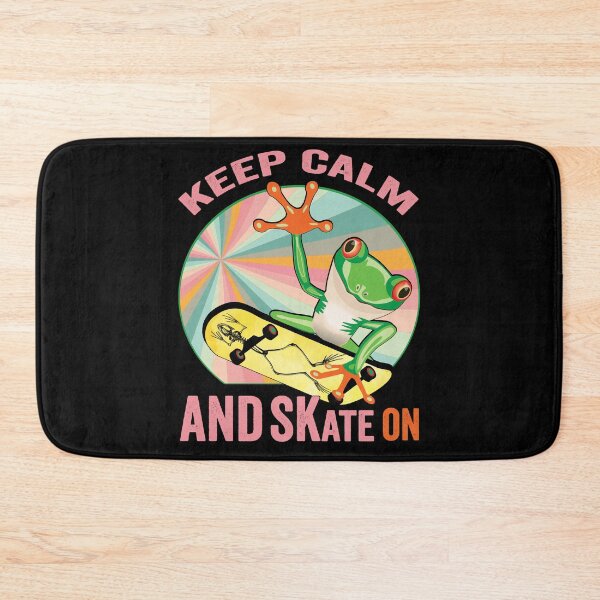 Item preview, Frog On Skateboard Vintage Design Gift idea, Yallow board, Frog On Skateboard T Shirt, Keep Calm And Skate On. designed and sold by KHRO.