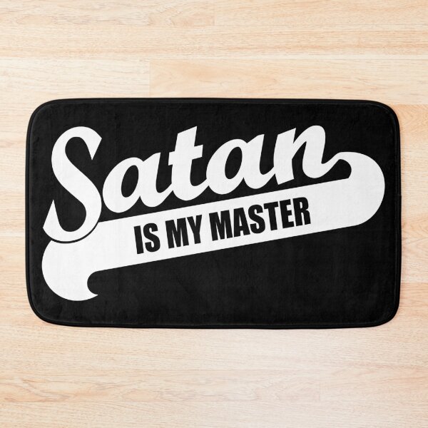 Item preview, Satan Is My Master, Funny Gift, BDSM, Submissive, Fetish designed and sold by ArtsyloShop.