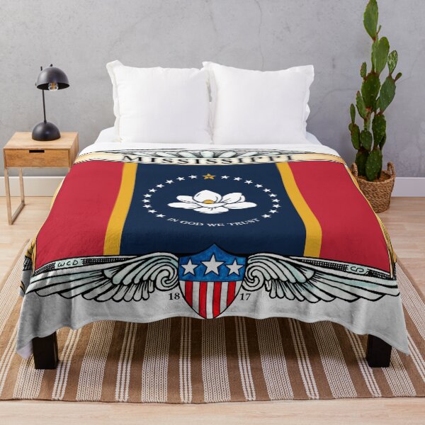 Item preview, Mississippi Art Deco Design with Flag vs2 designed and sold by Cleave.