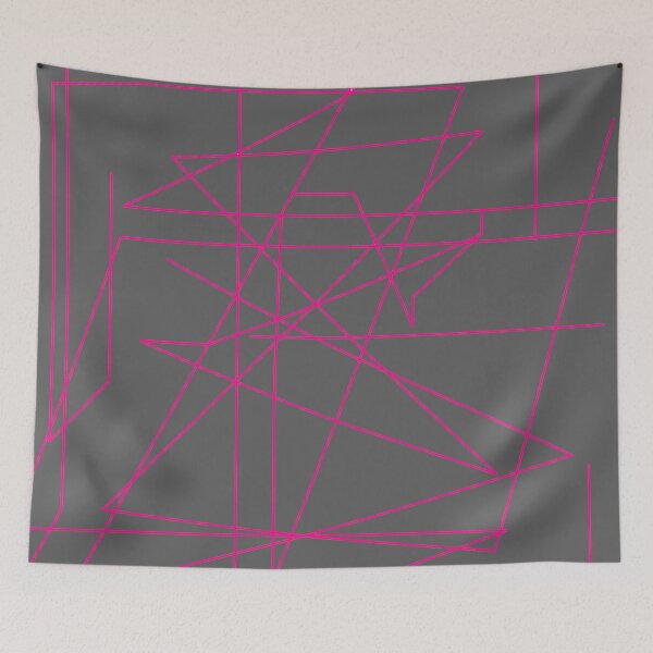 Item preview, Pink Labyrinth Maze on gray background designed and sold by oxoxoxo.