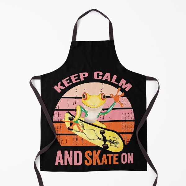 Item preview, Keep Calm And Skate On, Golden Frog On Skateboard Vintage Design Gift idea, Gift Idea for Anniversary, Wedding, Mother's Day, Father's Day, Graduation, Thanksgiving, Christmas & New Year's Day. designed and sold by KHRO.