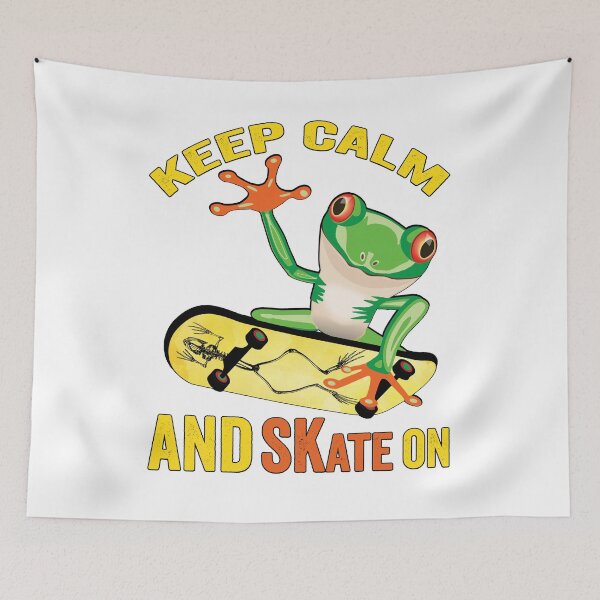 Item preview, Keep Calm And Skate On, Frog On Skateboard Vintage Design Gift idea, Gift Idea for Anniversary, Wedding, Mother's Day, Father's Day, Graduation, Thanksgiving, Christmas & New Year's Day. designed and sold by KHRO.