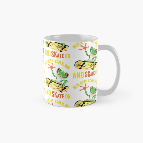 Item preview, Keep Calm And Skate On, Frog On Skateboard Vintage Design Gift idea, Yallow board, Frog On Skateboard T Shirt, Keep Calm And Skate On. designed and sold by KHRO.