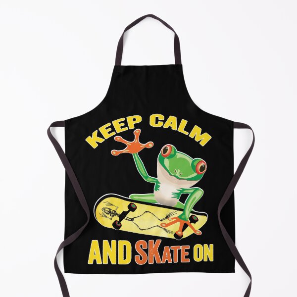Item preview, Keep Calm And Skate On, Frog On Skateboard Vintage Design Gift idea, Yallow board, Frog On Skateboard T Shirt, Keep Calm And Skate On. designed and sold by KHRO.