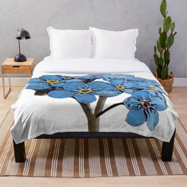 Item preview, Forget-me-nots Myosotis Boraginaceae Vergissmeinnicht dandy Myosotis alpestris Myosotidium designed and sold by SlightUser.
