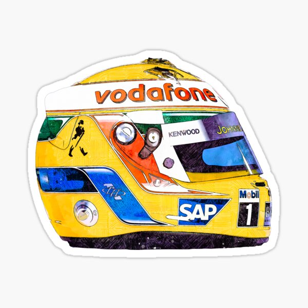 Item preview, F1 2008 Lewis Hamilton Vodafone McLaren Mercedes Crash Helmet designed and sold by d25bev.