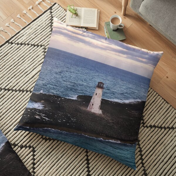 Lighthouse Ocean Paradise Island Nassau Bahamas Original Photo Art Floor Pillow