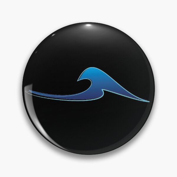 Item preview, Ocean Wave Neon Design Icon designed and sold by EStanleyMedia.