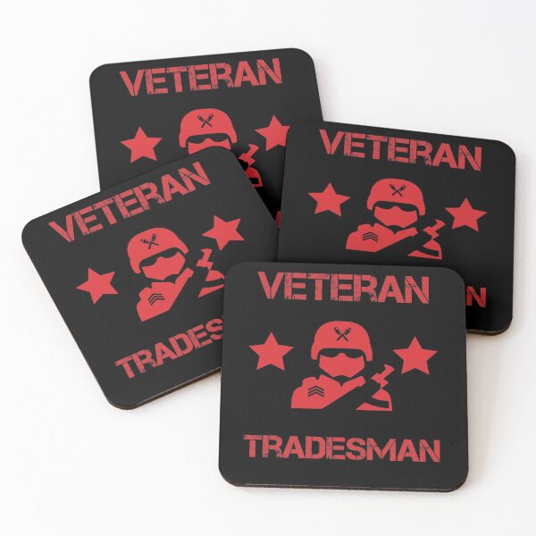 Item preview, Veteran Tradesman Red Stars designed and sold by theHVACgang.