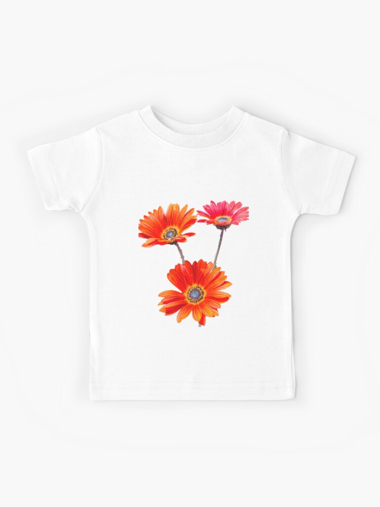 Camiseta para niños «Gerbera naranja Daisy I en amarillo» de whosheps |  Redbubble