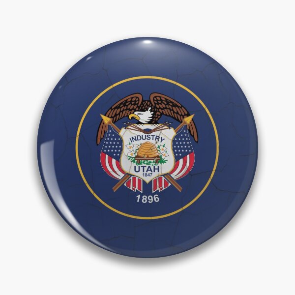 Item preview, Utah Flag Grunge Wall designed and sold by TRowanDesign.