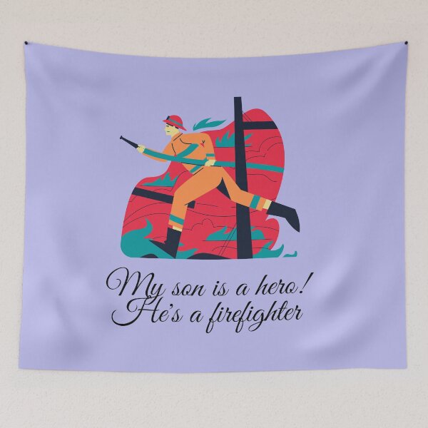 Item preview, My Son Is A Firefighter designed and sold by Mamibo.
