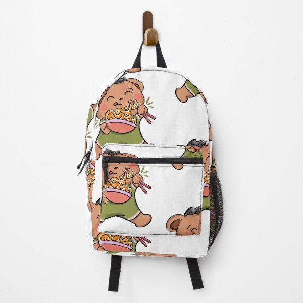 Item preview, Bear Eating Noodles designed and sold by SirachiSisters.