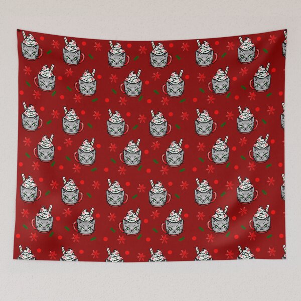 Item preview, Peppermint Kitty Latte Mug designed and sold by Andreayoung.