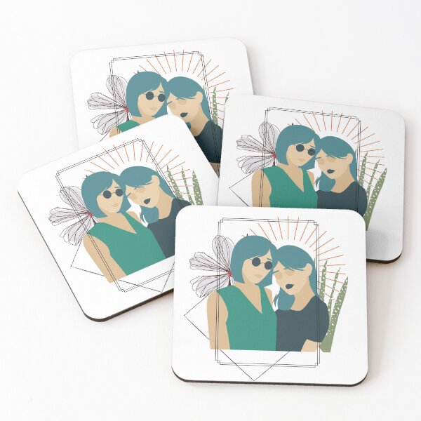 Item preview, Turquoise Twins  designed and sold by Metro Daisy.