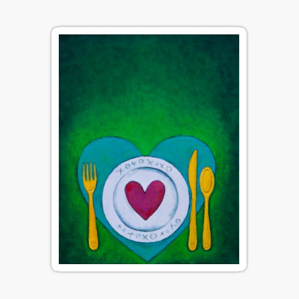 Thank Forward: Embrace Mindful Eating Sticker