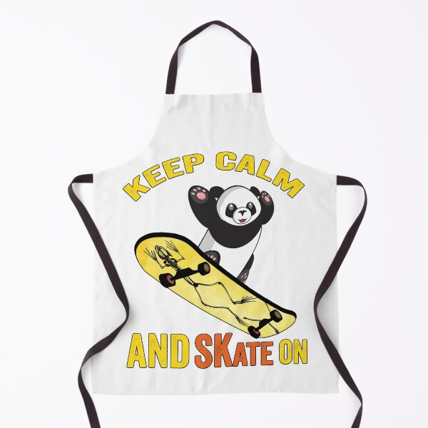 Item preview, Keep Calm And Skate On, Sweet Panda On Skateboard Vintage Design Gift idea, Yallow board, Vegan PandaOn Skateboard T Shirt, Keep Calm And Skate On. designed and sold by KHRO.