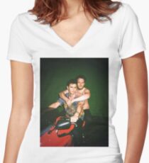 Seth Rogen and James Franco Women's Fitted V-Neck T-Shirt