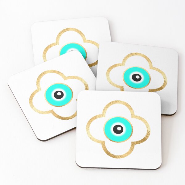 Item preview, Gold Greek Evil Eye designed and sold by PeerlessMerch.