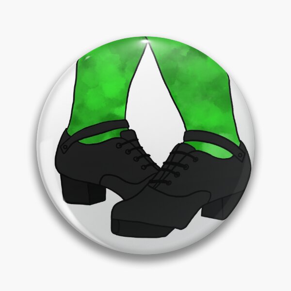 Item preview, Green Irish dancing hard shoes designed and sold by CpercyArt.