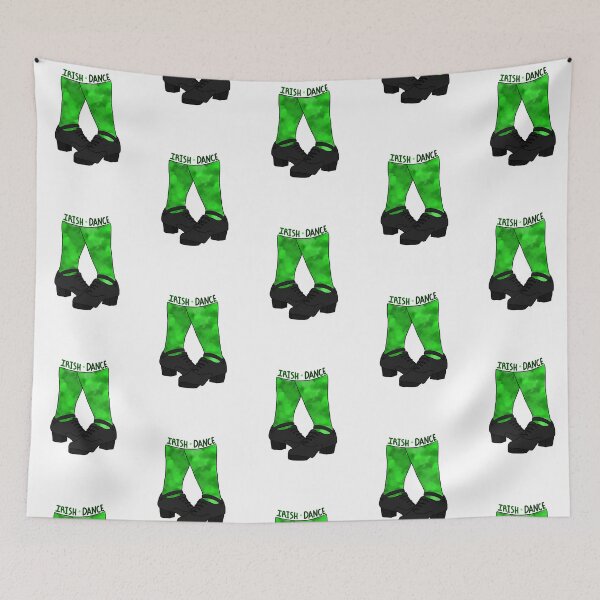 Item preview, Green Irish dancing hard shoes designed and sold by CpercyArt.