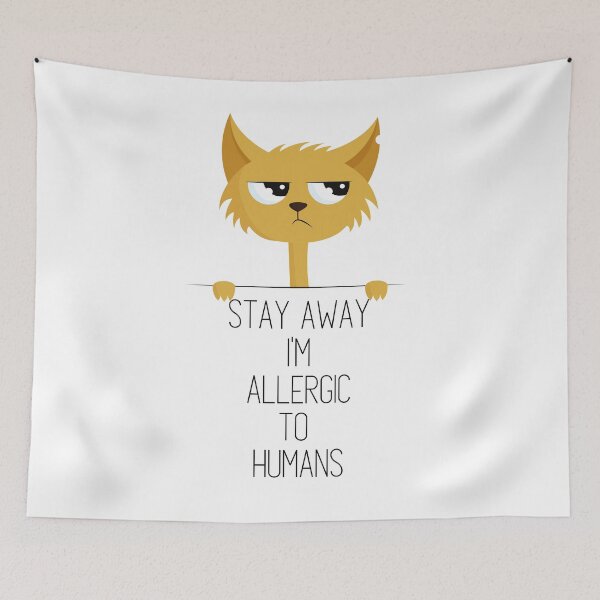 Item preview, Angry Cat Allergic to Humans designed and sold by JessyCuba.
