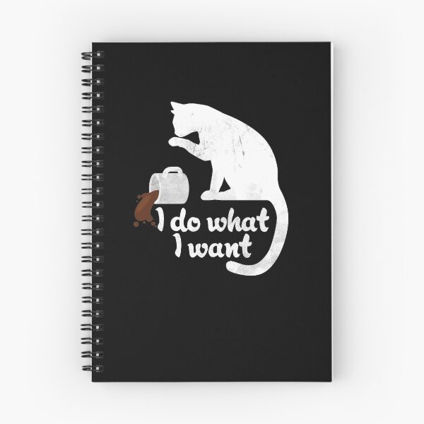 Item preview, Cat I Do What I Want with a Knocked Over Coffee Mug designed and sold by Darcy777.