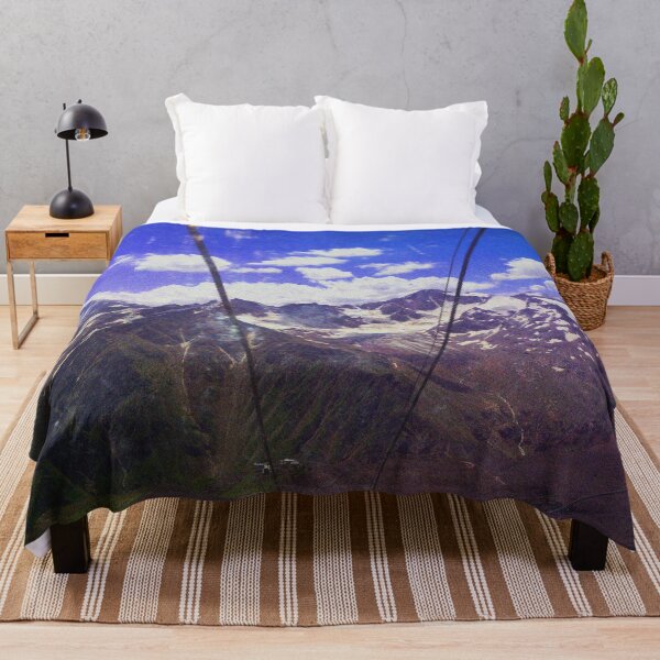 Item preview, view of the snowy peaks of the mountains from the cable car. designed and sold by Adelaide-Lkn.