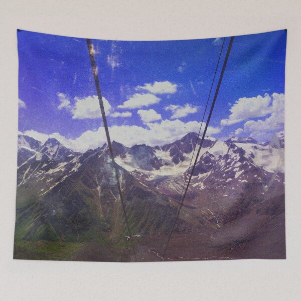 Item preview, view of the snowy peaks of the mountains from the cable car. designed and sold by Adelaide-Lkn.