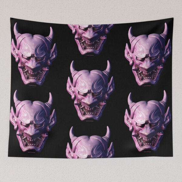 Item preview, Pink Japanese Mask designed and sold by hiki-komori.