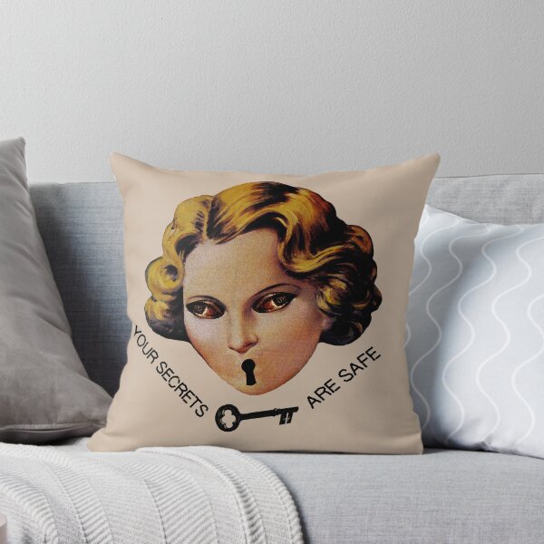 "The Secret Keeper" Throw Pillow