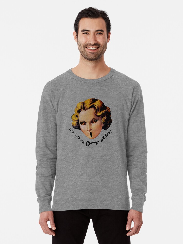 Thumbnail 2 of 5, Lightweight Sweatshirt, "The Secret Keeper" designed and sold by Vesperalia.