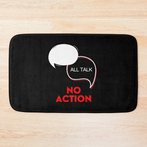 Item preview, All Talk No Action Black T-Shirt designed and sold by WearYourMood.