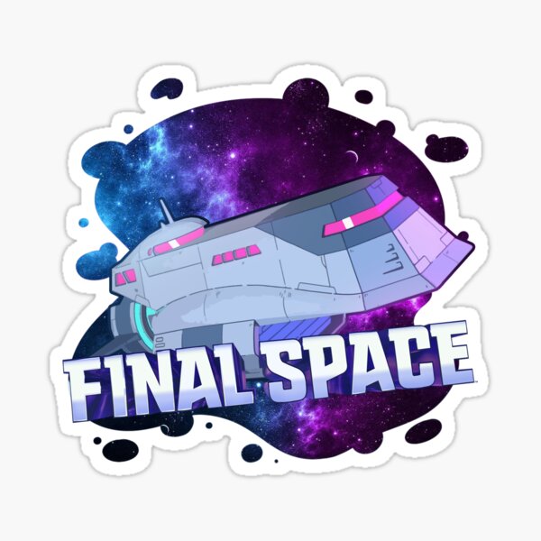 Final Space spaceship design. Birthday party gifts. Officially licensed merch. Sticker
