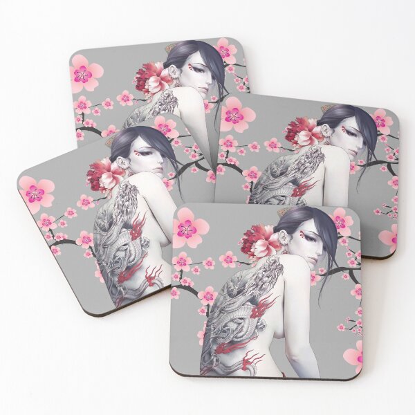 Item preview, Japanese classic style dragon tattoo women vintage  designed and sold by Joel Roque.