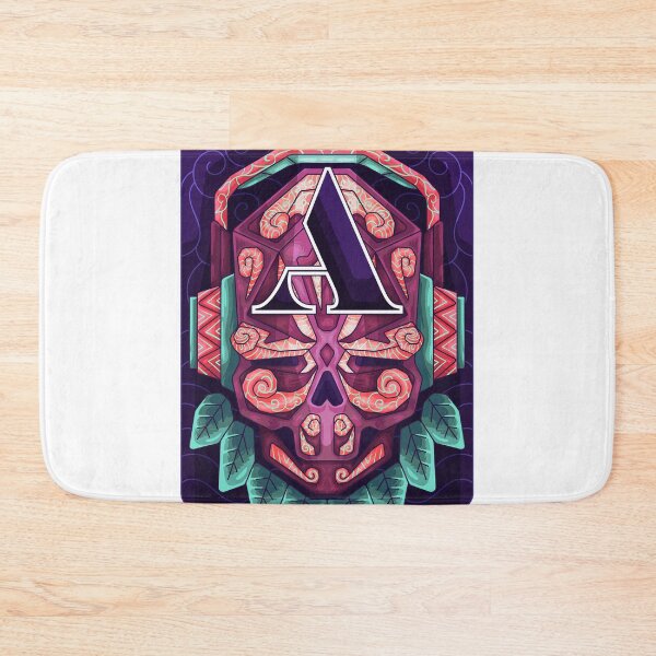 Item preview, Letter A Skull with Headset Design designed and sold by DeoDude.