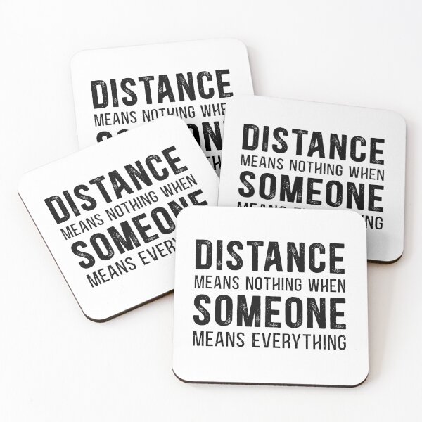 Item preview, Long Distance Relationship Vintage Quote - Distance means Nothing when Someone means Everything designed and sold by Dolphin Graphic.