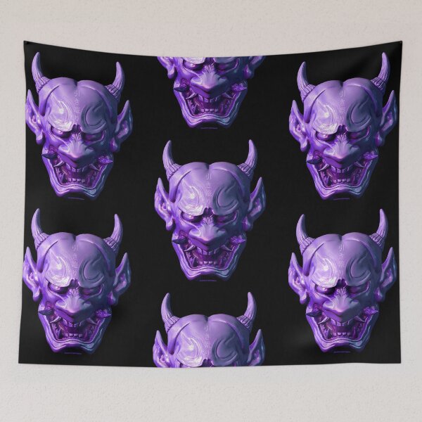 Item preview, Purple Japanese Mask designed and sold by hiki-komori.
