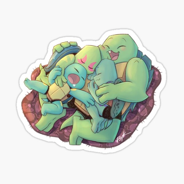 Aperçu de l'œuvre L'heure de la sieste des bébés tortues créée et vendue par slightlymagic.