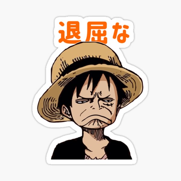 One Piece Funny Luffy Stickers | Redbubble