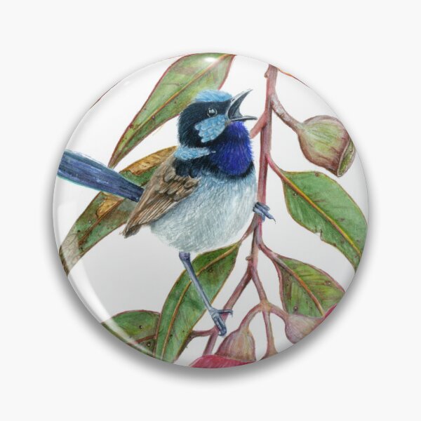 Item preview, Splendid Fairywren in Silver Princess designed and sold by Genevieve Cooper.