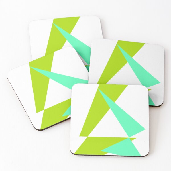 Item preview, Abstract Blue and Green Triangular Design designed and sold by smilefactory.