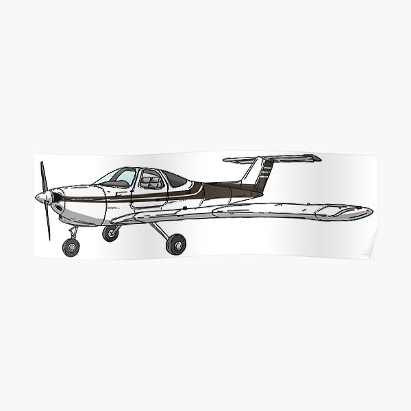 Beechcraft Skipper Brown Poster