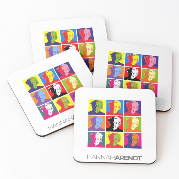 Item preview, Hannah Arendt pop-art poster portrait designed and sold by CMYKStudio.